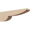 Ekena Millwork 4"W x 24"D x 8"H Thin Crestline Rough Cedar Woodgrain TimberThane Corbel, Primed Tan CORUR04X24X08CRERCPR - alternate 1